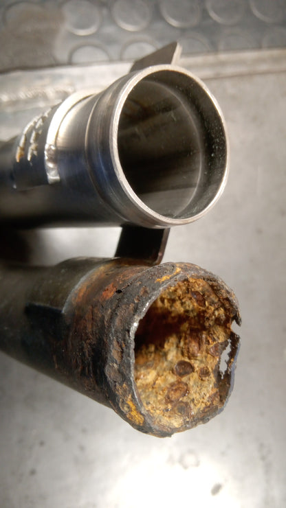 "Segundo Tramo" de refrigeración INOX para Porsche 924 2.0